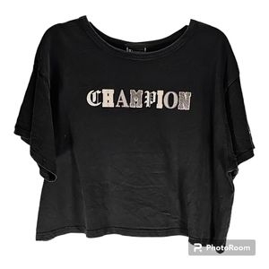 Champion Women's Cropped T-shirt Size 2XL